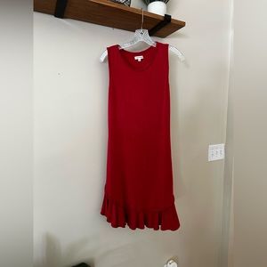 Max Studio - Red Ruffle Mini Dress